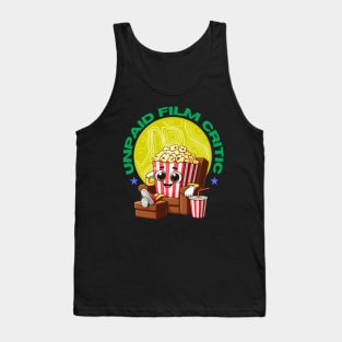 Unpaid Film Critic: Vintage Cinema, Motion Picture Lover and Movie Enthusiast Tank Top